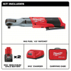 MILWAUKEE 2558-22 Ratchet: 60 ft-lb Fastening Torque, 175 RPM Free Speed, 1 5/8 in Head Wd, Brushless Motor