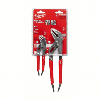 MILWAUKEE 48-22-6330 6 in. and 10 in. Straight-Jaw Pliers Set (2-Piece)