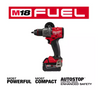 M18 FUEL 18V Lithium-Ion Brushless Cordless 1/2 in. Hammer Drill Driver Kit with Two 5.0 Ah Batteries and Hard Case