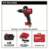 MILWAUKEE 2904-22 M18 FUEL 18V Lithium-Ion Brushless Cordless 1/2 In. Hammer Drill Driver Kit with Two 5.0 Ah Batteries And Hard Case