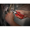 MILWAUKEE 48-22-3079 Wire Stripper: 18 AWG to 8 AWG, 7 3/4 in Overall Lg, Rounded Edge Blade, Screw Shear, Steel