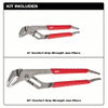 MILWAUKEE 48-22-6330 6 in. and 10 in. Straight-Jaw Pliers Set (2-Piece)