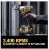 DEWALT DCF845B 20-Volt Maximum XR Cordless Brushless 1/4 In. 3-Speed Impact Driver (Tool-Only)