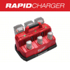 MILWAUKEE 48-59-1807 Battery Charger: Milwaukee, Multi-Port Simultaneous Charging, For 12V/18V, Li-ion, Rapid, 120V