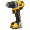 DEWALT DCD701F2 Drill Kit: 12V DC, Subcompact Premium, 3/8 in Chuck, 1,500 RPM Max., Brushless Motor, XTREME