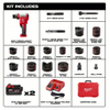 MILWAUKEE 2676-22 Knockout Tool Kit: 18V DC, 6 in Punching Capacity (Steel), For 12 ga Max. Steel Thick