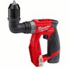 MILWAUKEE 2505-22 M12 Fuel Installation Drill/Driver Kit, Compact, Forward/Reverse Switch, Keyless Chuck, LED Light, Variable Speed