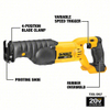 Reciprocating Saw: 1 1/8 in Stroke Lg, 3,000 Max. Strokes per Minute, Orbital, (1) Bare Tool, 20 V