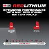 MILWAUKEE 48-11-2411 Battery: Milwaukee®, M12™ REDLITHIUM™, Li-ion, 2 Batteries Included, 1.5 Ah, Compact, 2 PK
