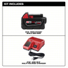 MILWAUKEE 48-59-1850 Battery and Charger Kit: Milwaukee®, M18™ REDLITHIUM™, Li-ion, Charger Included, 5 Ah, XC, 18 V