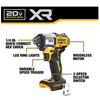 DEWALT DCF845B 20-Volt Maximum XR Cordless Brushless 1/4 In. 3-Speed Impact Driver (Tool-Only)