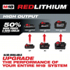 MILWAUKEE 48-11-1852 Battery: Milwaukee®, M18™ REDLITHIUM™, Li-ion, 2 Batteries Included, 5 Ah, XC, (2) Batteries, 2 PK
