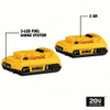 Battery: DEWALT®, 20V MAX, Li-ion, 2 Batteries Included, 2 Ah, 20V MAX, (2) Batteries, 20 V, 2 PK