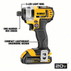  DEWALT DCK240C2 Cordless Combination Kit: 20 V Volt, 2 Tools, 1/2 in Drill (Compact, 1,800 RPM), Contractor Bag