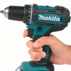 MAKITA Drill: 18V DC, Compact, 1/2 in Chuck, 1,900 RPM Max., 480 In-lb Max Torque, (1) Bare Tool
