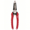 MILWAUKEE 48-22-3079 Wire Stripper: 18 AWG to 8 AWG, 7 3/4 in Overall Lg, Rounded Edge Blade, Screw Shear, Steel