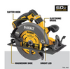 FLEXVOLT 60V MAX Cordless Brushless 7-1/4 in. Circular Saw with Brake (Tool Only)