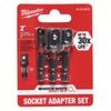 MILWAUKEE 48-32-5033 SHOCKWAVE Impact Duty 1/4 in. Hex Shank Socket Adapter Set (3-Piece)