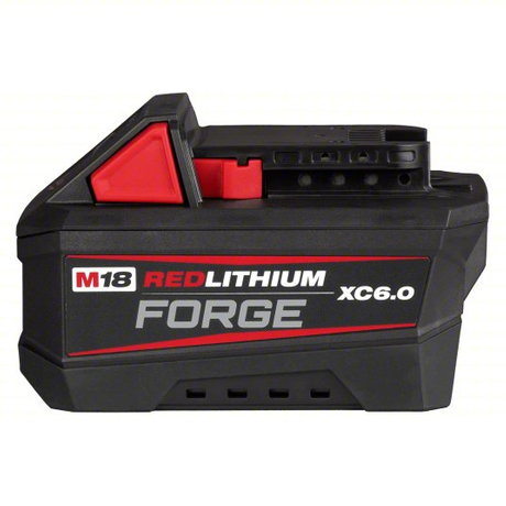 MILWAUKEE 48-11-1861 Battery Pack: Milwaukee®, M18™ REDLITHIUM™, Li-ion, 1 Batteries Included, 6 Ah, FORGE™ XC6.0