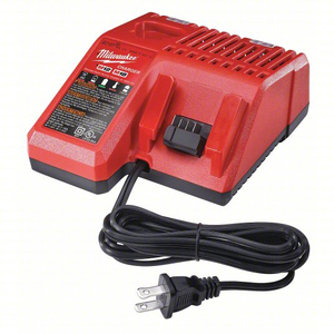 MILWAUKEE 48-59-1812 Battery Charger: Milwaukee, Multi-Port Simultaneous Charging, For 12V/18V, Li-ion, Std, 120V