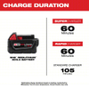 Battery: Milwaukee®, M18™ REDLITHIUM™, Li-ion, 2 Batteries Included, 5 Ah, XC, (2) Batteries, 2 PK
