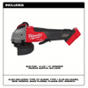MILWAUKEE 2880-20 Grinder Paddle Switch: 4 1/2 in_5 in Wheel Dia, Paddle, without Lock-On, Brushless Motor, 18V DC