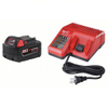 MILWAUKEE 48-59-1850 Battery and Charger Kit: Milwaukee®, M18™ REDLITHIUM™, Li-ion, Charger Included, 5 Ah, XC, 18 V
