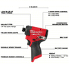 MILWAUKEE 3453-20 Impact Driver: 1,500 in-lb Max. Torque, 3,600 RPM Free Speed, 4,000 Impacts per Minute, Bare Tool