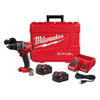 MILWAUKEE 2904-22 M18 FUEL 18V Lithium-Ion Brushless Cordless 1/2 In. Hammer Drill Driver Kit with Two 5.0 Ah Batteries And Hard Case