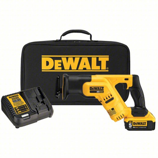 DEWALT DCS387P1 Reciprocating Saw Kit: 1 1/8 in Stroke Lg, 2,900 Max. Strokes per Minute, Straight, Compact Tool