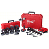 MILWAUKEE 2677-23 Knockout Tool Kit: 18V DC, 4 in Punching Capacity (Steel), For 14 Ga Max. Steel Thick