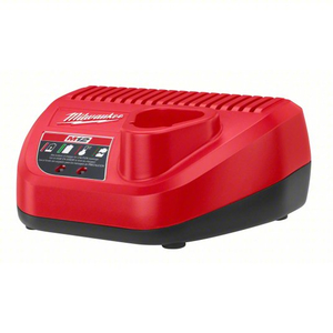 MILWAUKEE 48-59-2401 Battery Charger: Milwaukee, Single-Port Charging, For 12V, Li-ion, Std, 120V