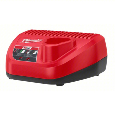MILWAUKEE 48-59-2401 Battery Charger: Milwaukee, Single-Port Charging, For 12V, Li-ion, Std, 120V