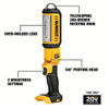 DEWALT DCL050 Cordless Stick Light: 20V MAX, Bare Tool, 1,000 lm Max., 2 Modes, Belt Clip/Hang Hook