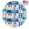 ROMEX Southwire 63946855 250-ft 14 / 3 / Romex SIMpull Solid Indoor CU NM-B W/G Individual pack ( By-the-roll )