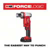 MILWAUKEE 2677-23 Knockout Tool Kit: 18V DC, 4 in Punching Capacity (Steel), For 14 Ga Max. Steel Thick