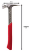 MILWAUKEE 48-22-9022-48-22-8149 22 Oz. Milled Face Framing Hammer with Hammer Loop